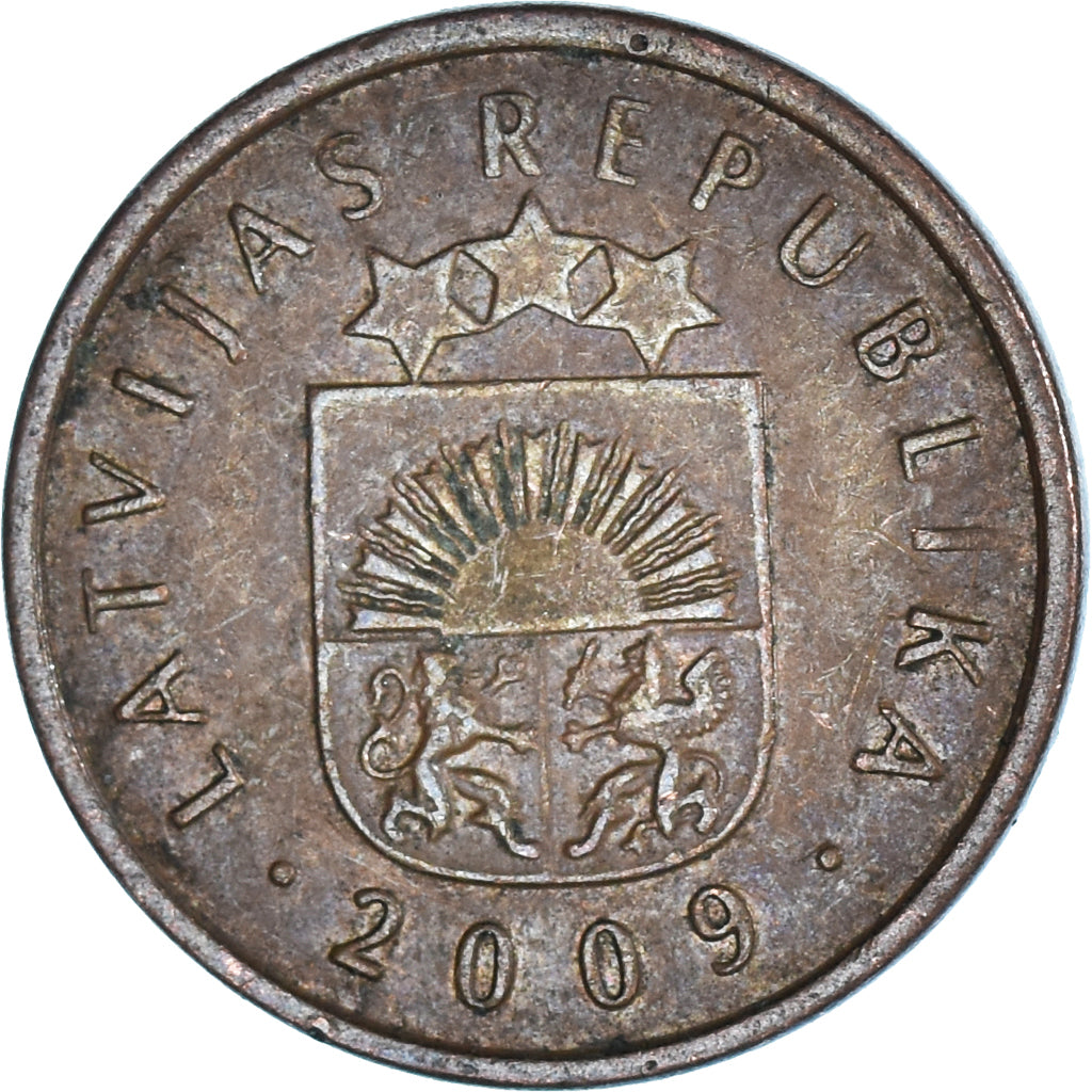 Coin, Latvia, 2 Santimi, 2009