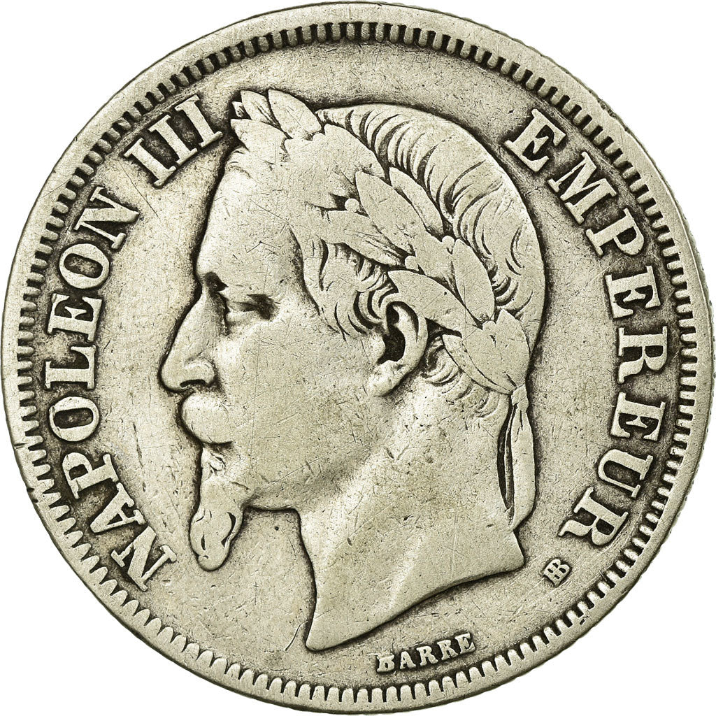 Munten, Frankrijk, Napoleon III, Napoléon III, 2 Francs, 1868, Strasbourg, FR+