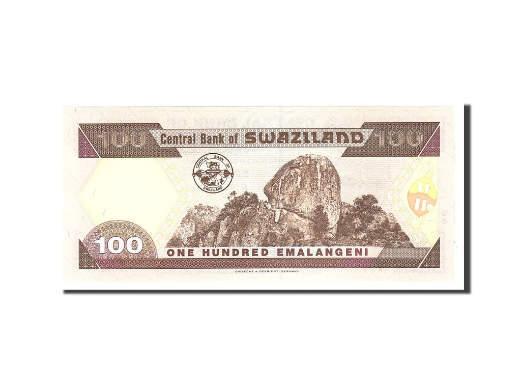 Banknote, Swaziland, 100 Emalangeni, 1996, 1996-09-06, KM:27A, UNC(65-70)