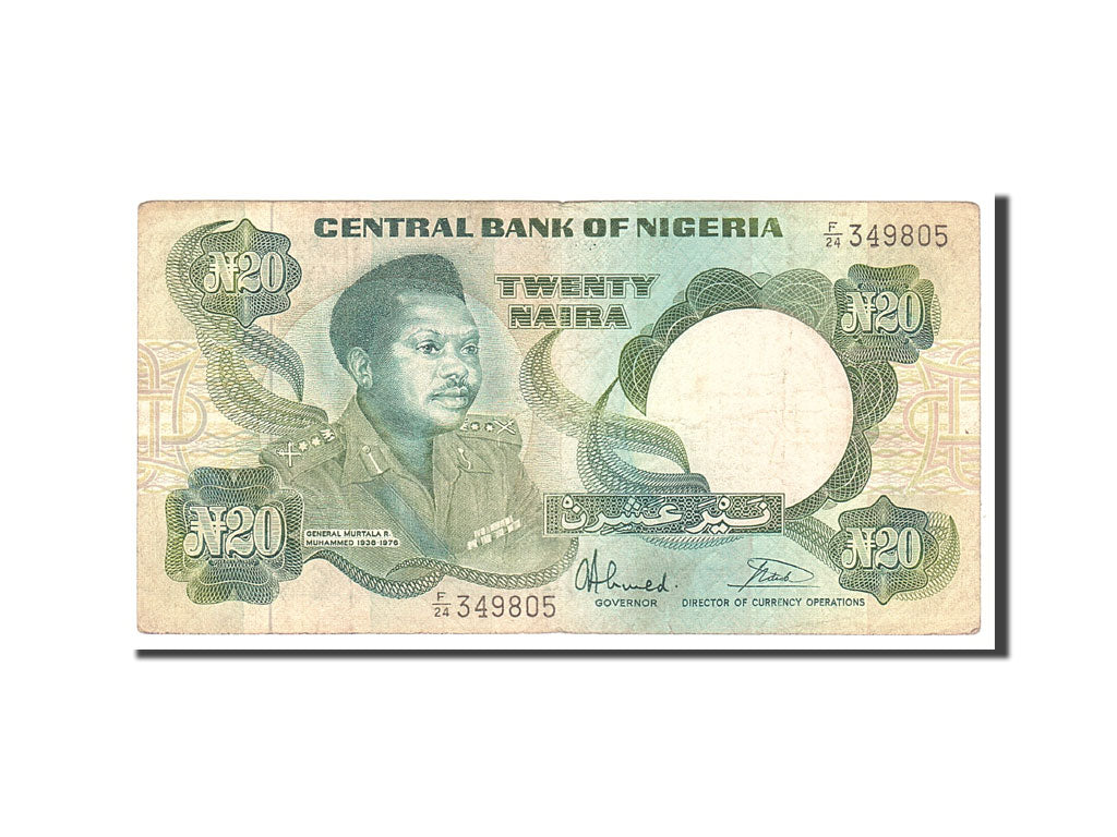 Banknote, Nigeria, 20 Naira, 1984, Undated, KM:26b, VF(20-25)