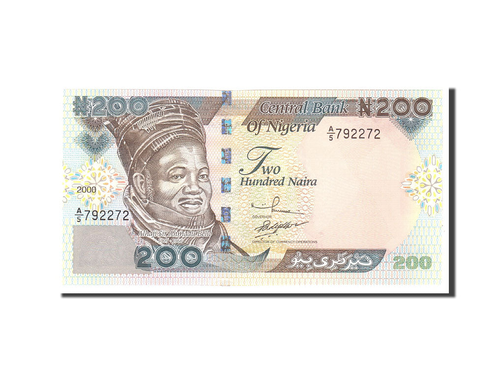 Banknote, Nigeria, 200 Naira, 2000, Undated, KM:29a, UNC(65-70)