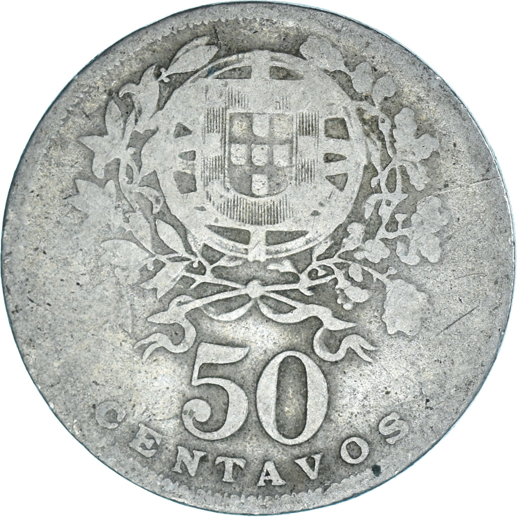 Münze, Portugal, 50 Centavos, 1929