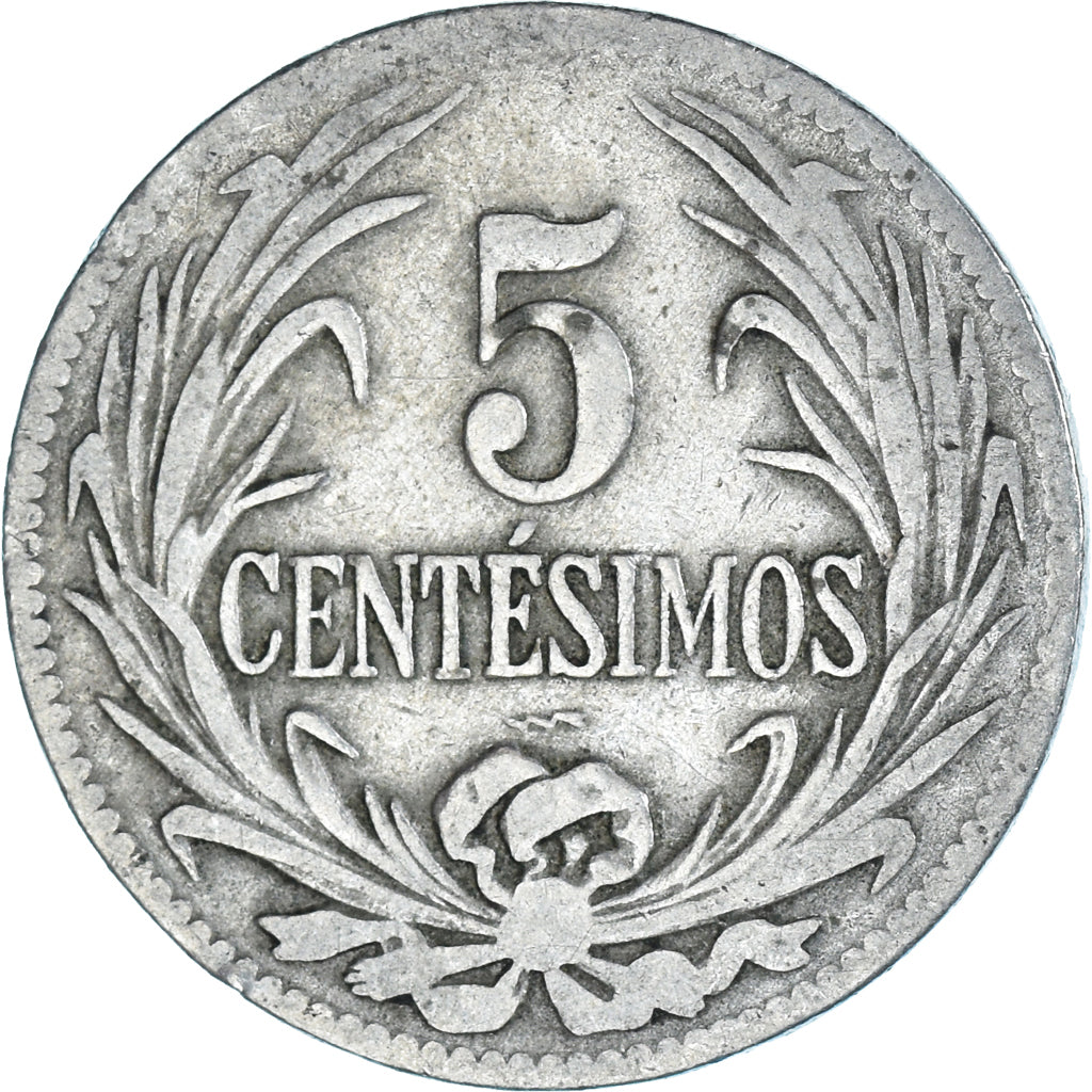 Moneda, Uruguay, 5 Centesimos, 1924