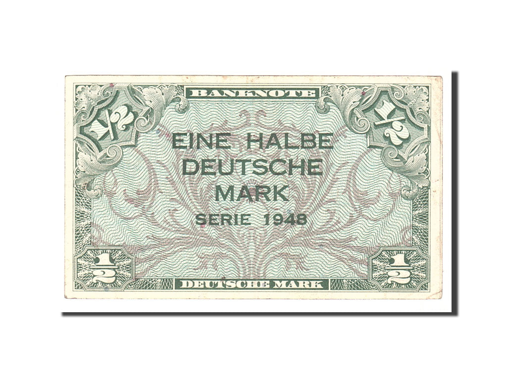Billet, République fédérale allemande, 1/2 Deutsche Mark, 1948, Undated