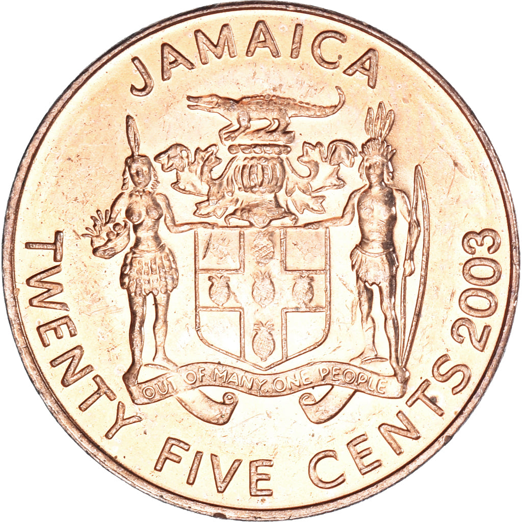 Coin, Jamaica, 25 Cents, 2003