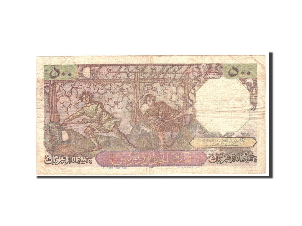 Algeria, 500 Francs, 1952-01-22, VF(30-35)