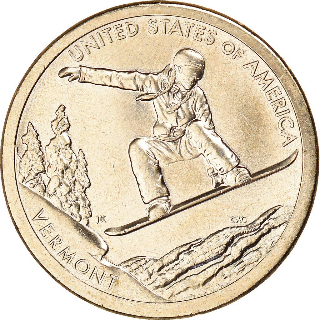Moneta, Stati Uniti, Dollar, 2022, Philadelphia, American Innovation - Vermont
