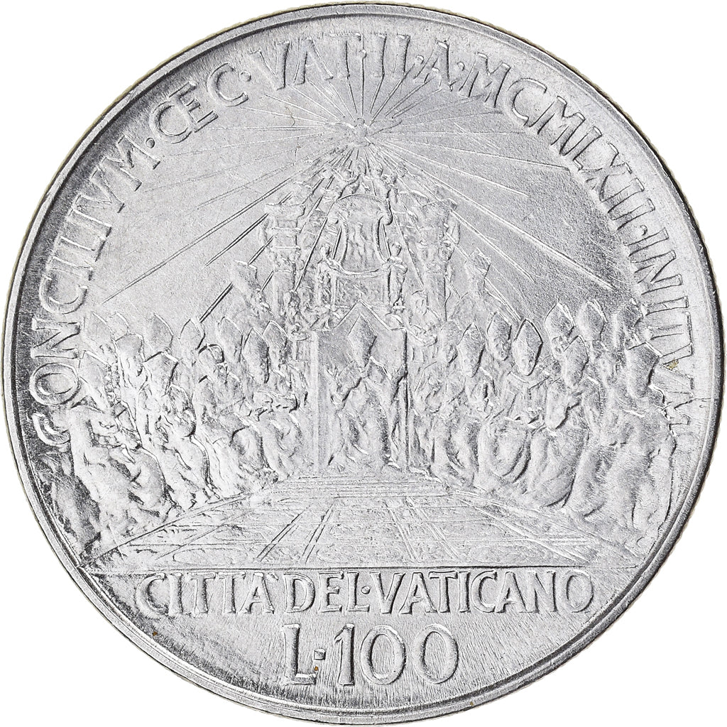 Moneta, CITTÀ DEL VATICANO, John XXIII, 100 Lire, 1962, FDC, Acciaio