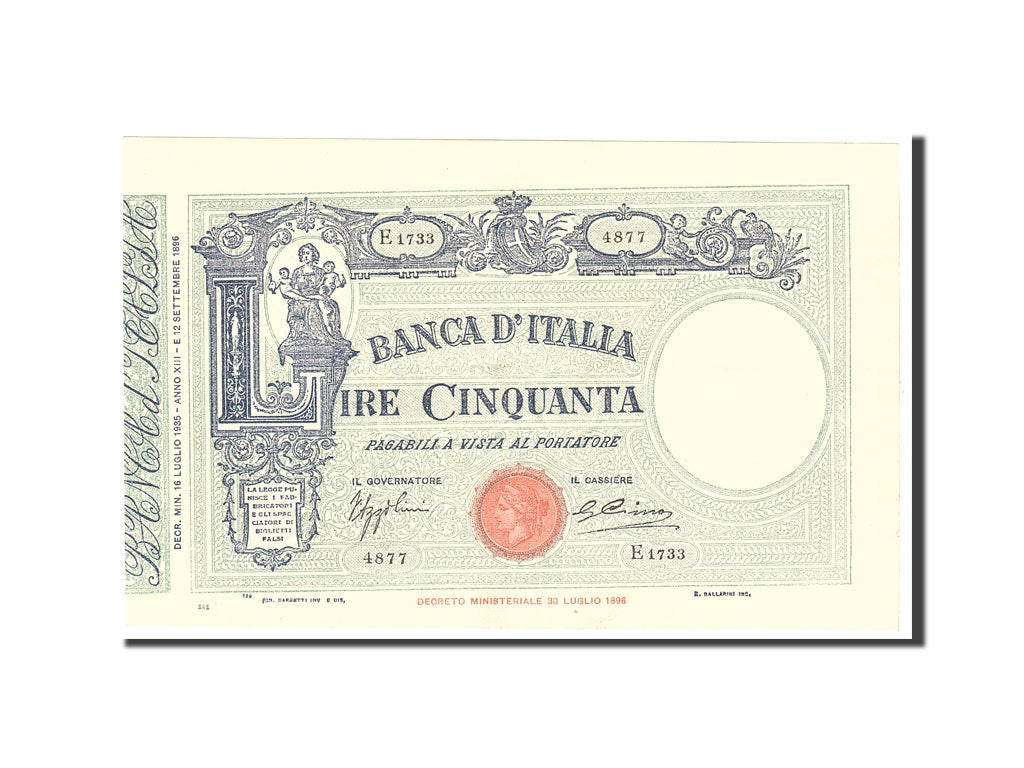 Italien, 50 Lire, UNZ-
