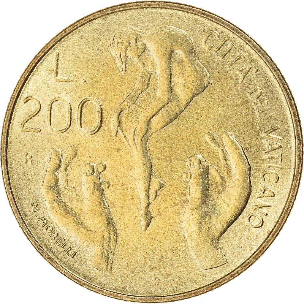 Coin, VATICAN CITY, John Paul II, 200 Lire, 1983, Roma, EF(40-45)