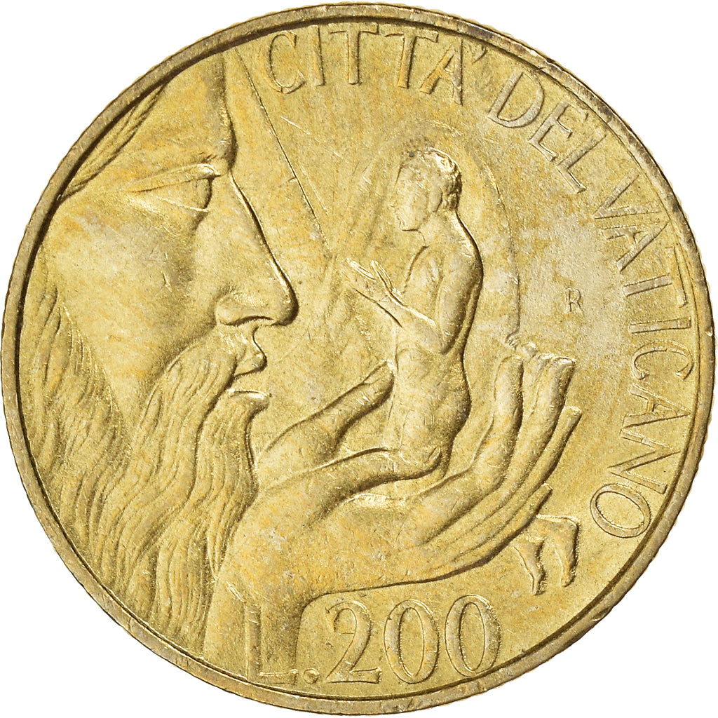 Monnaie, Cité du Vatican, John Paul II, 200 Lire, 1988, Roma, TTB
