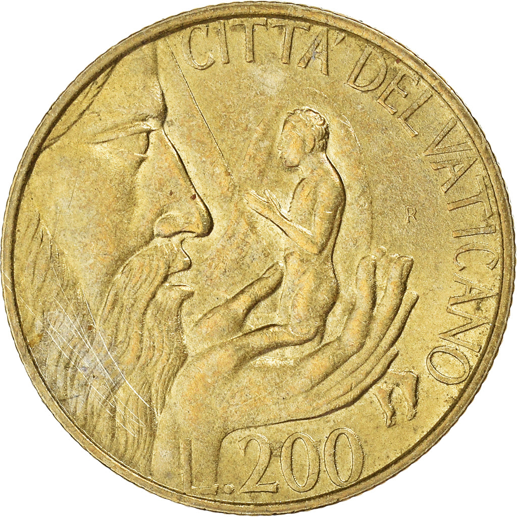 Monnaie, Cité du Vatican, John Paul II, 200 Lire, 1988, Roma, TTB