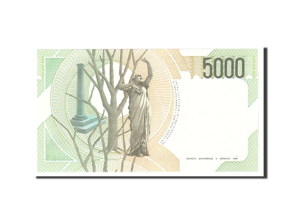 Biljet, Italië, 5000 Lire, 1985, 1985-01-04, KM:111c, NIEUW