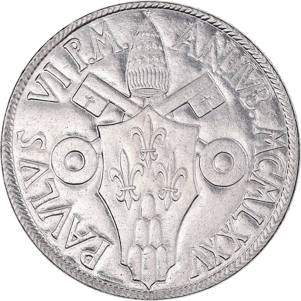Moneta, CITTÀ DEL VATICANO, Paul VI, 50 Lire, 1975, SPL, Acciaio inossidabile