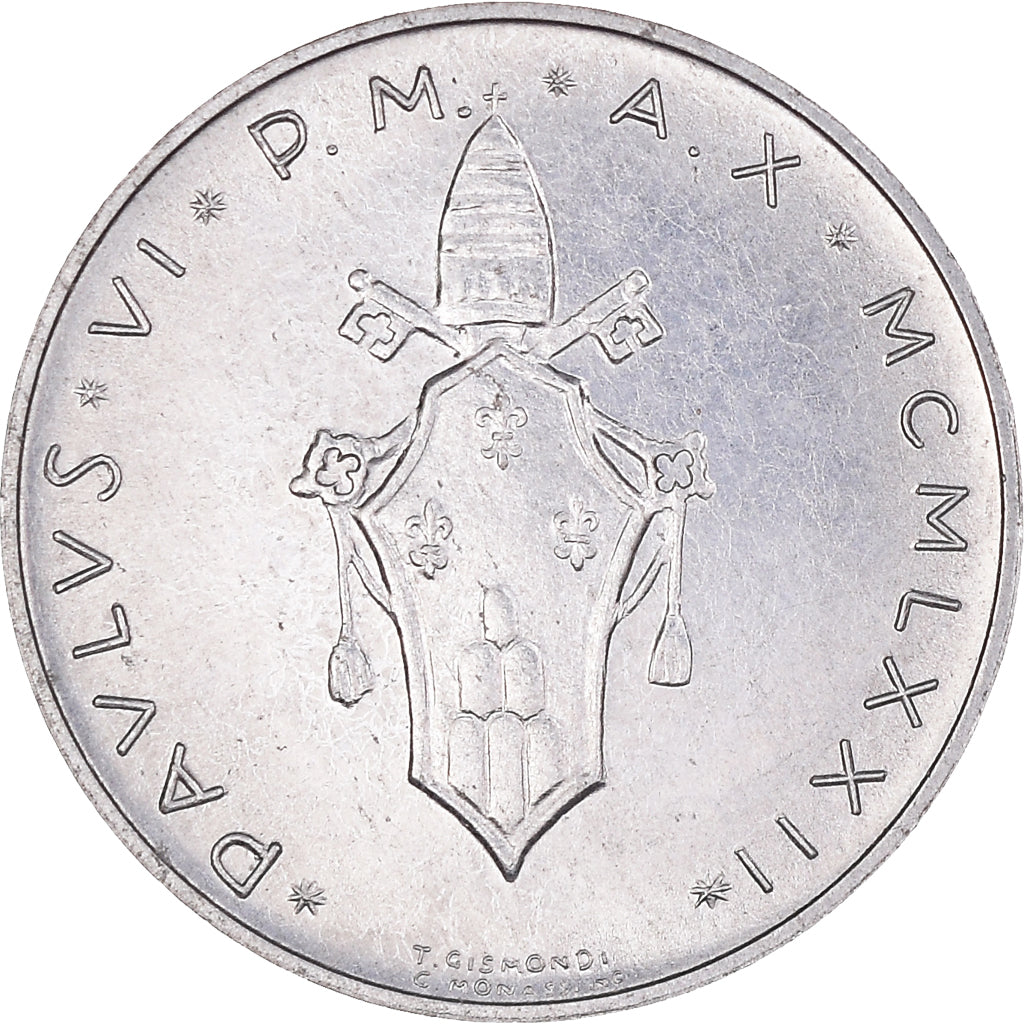 Coin, VATICAN CITY, Paul VI, Lira, 1972, Roma, MS(63), Aluminum, KM:116