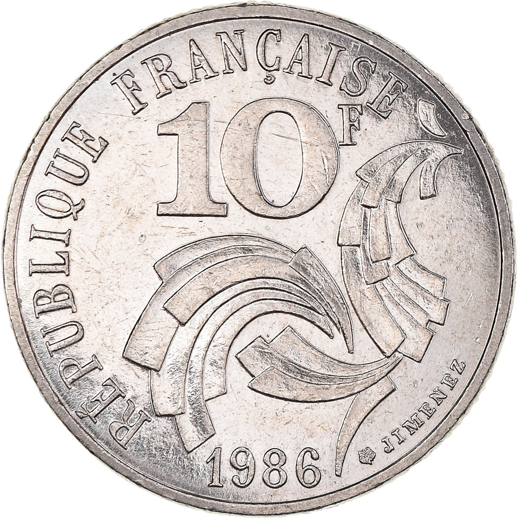 Münze, Frankreich, 10 Francs, 1986, Paris, SS, Nickel, KM:E132, Gadoury:824