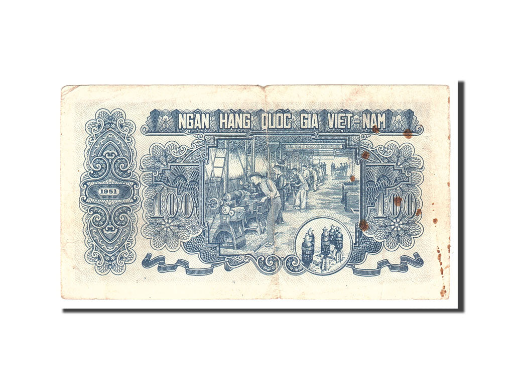 Banknote, Vietnam, 100 D<ox>ng, 1951, Undated, KM:62b, EF(40-45)