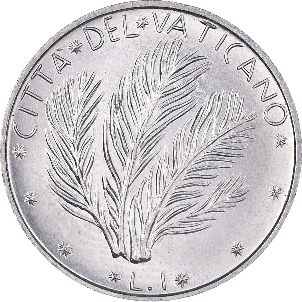 Moneta, PAŃSTWO WATYKAŃSKIE, Paul VI, Lira, 1973, MS(63), Aluminium, KM:116