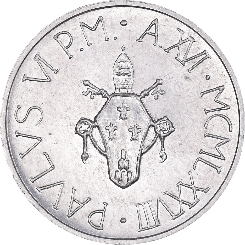 Münze, Vatikanstadt, Paul VI, 5 Lire, 1978, Roma, UNZ, Aluminium, KM:133