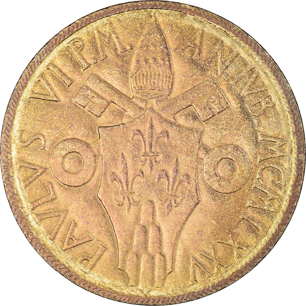 Coin, VATICAN CITY, Paul VI, 20 Lire, 1975, MS(63), Aluminum-Bronze, KM:128