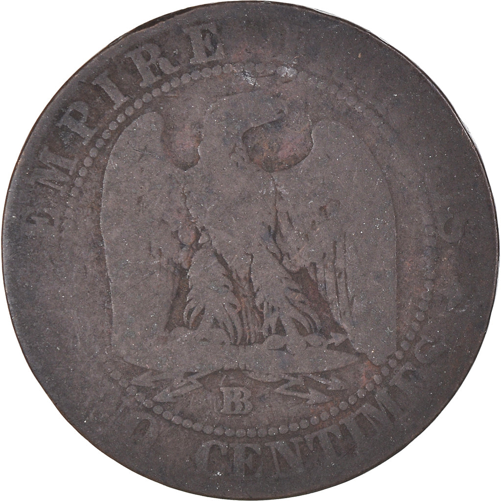 Moneta, Francia, Napoleon III, Napoléon III, 5 Centimes, 1854, Strasbourg, MB