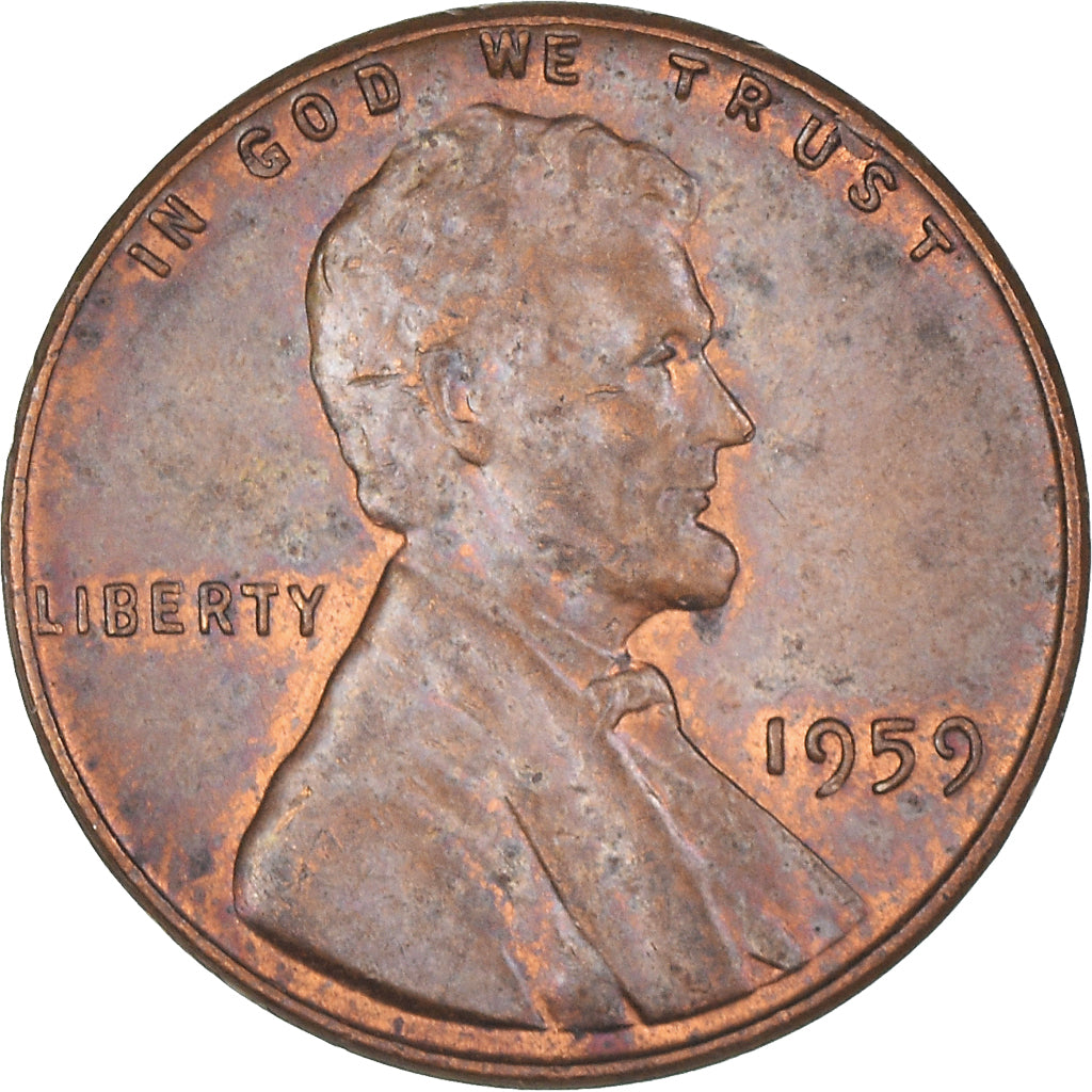Moneta, USA, Lincoln Cent, Cent, 1959, U.S. Mint, Philadelphia, EF(40-45)