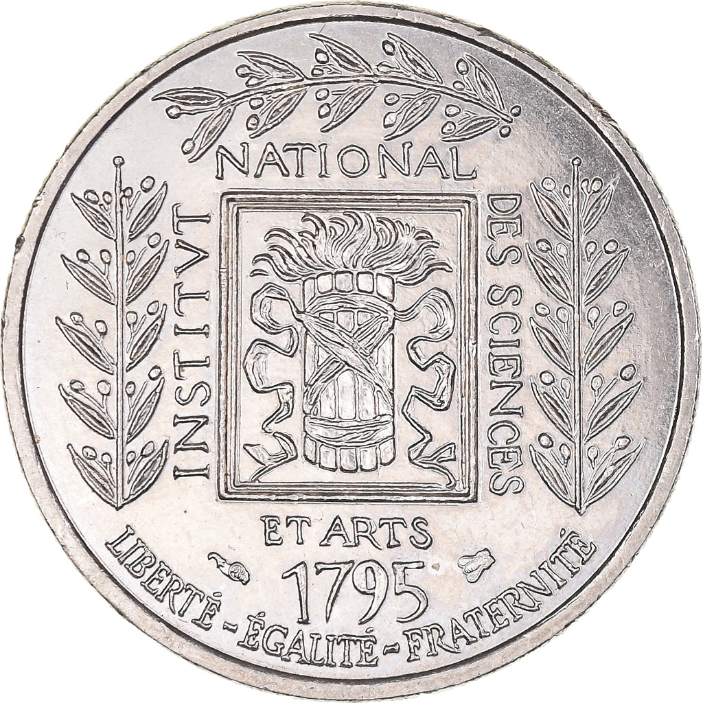 Coin, France, Institut de France, Franc, 1995, Paris, AU(55-58), Nickel