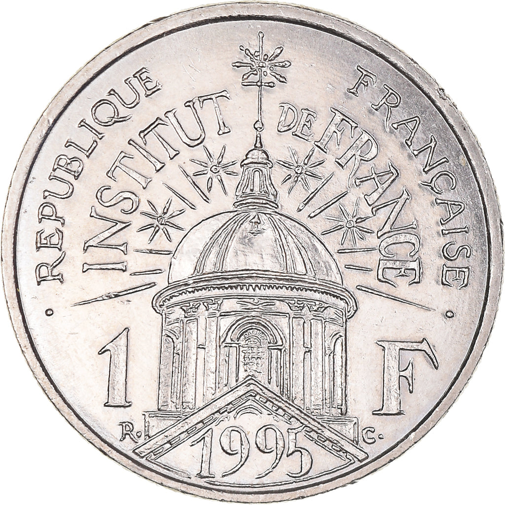 Coin, France, Institut de France, Franc, 1995, Paris, AU(55-58), Nickel