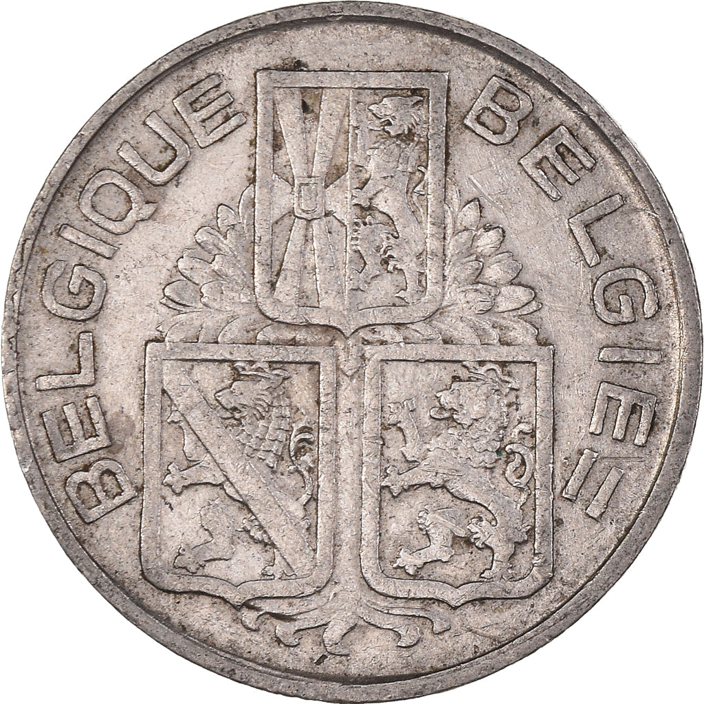Coin, Belgium, Franc, 1939, Brussels, EF(40-45), Nickel, KM:119