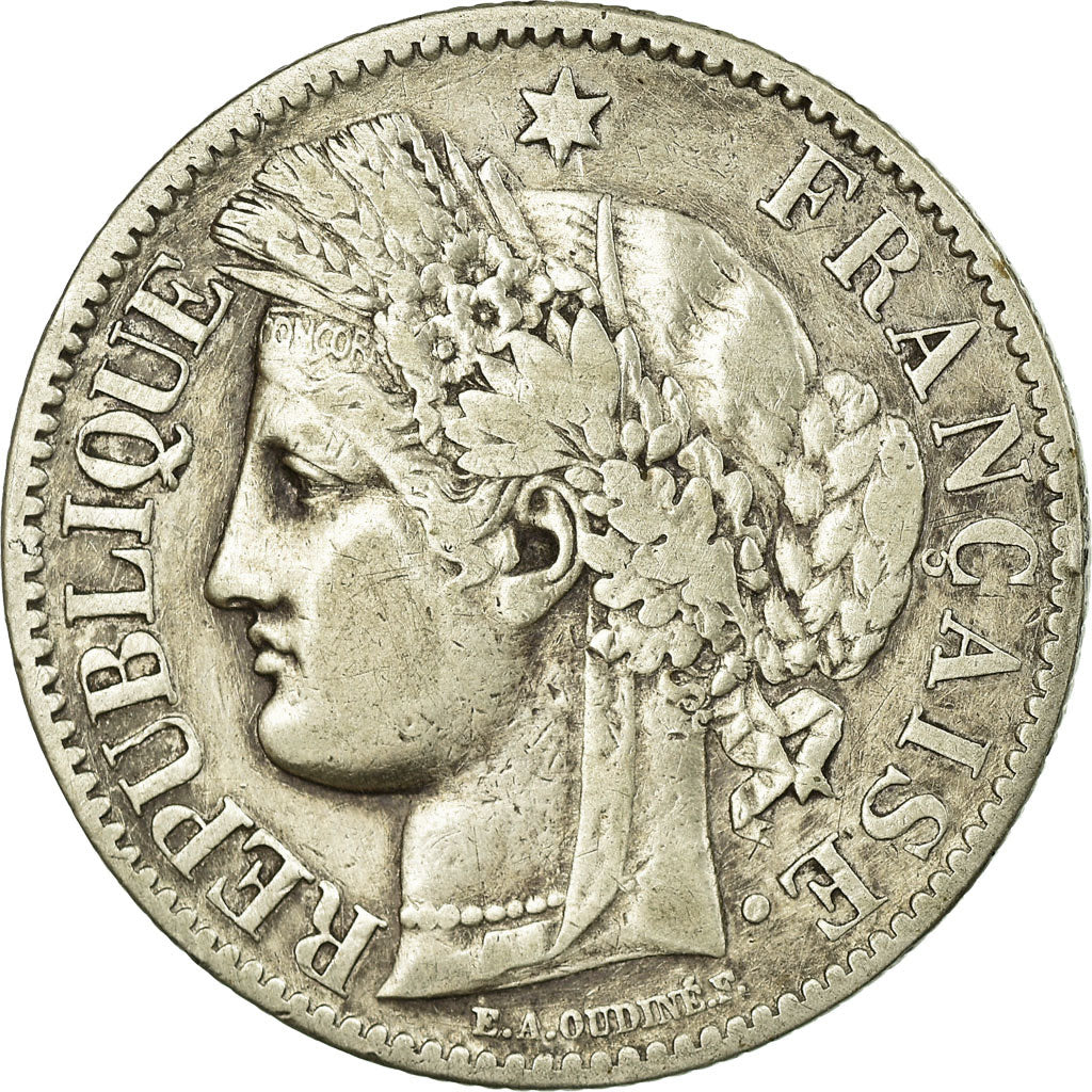 Moneta, Francia, Cérès, 2 Francs, 1888, Paris, BB, Argento, Gadoury:530a