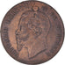 Coin, Italy, Vittorio Emanuele II, 10 Centesimi, 1867, Strasbourg, VF(20-25)