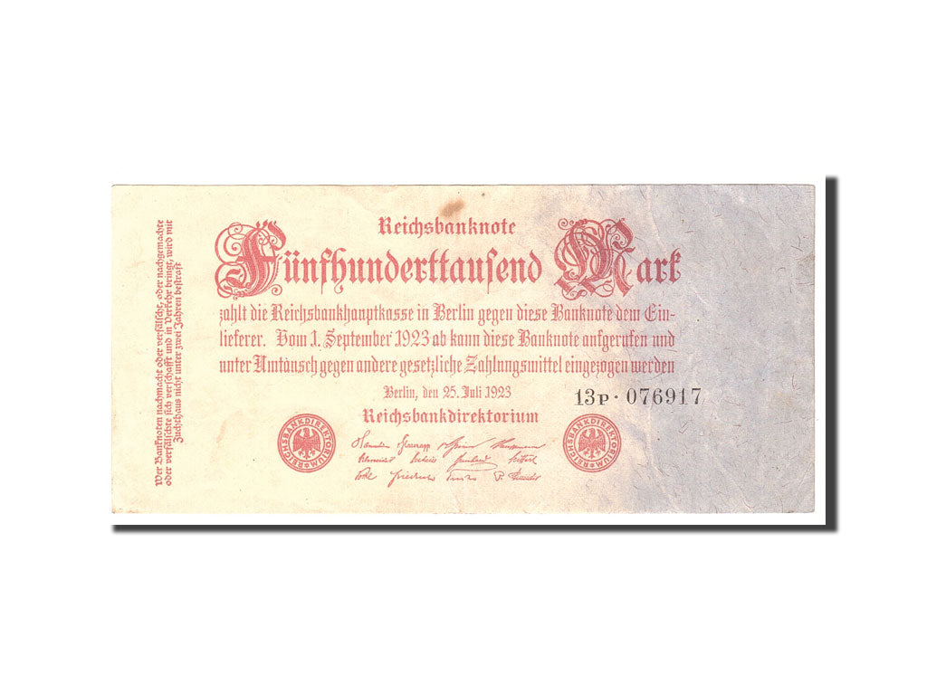 Banknote, Germany, 500,000 Mark, 1923, 1923-07-25, KM:92, EF(40-45)