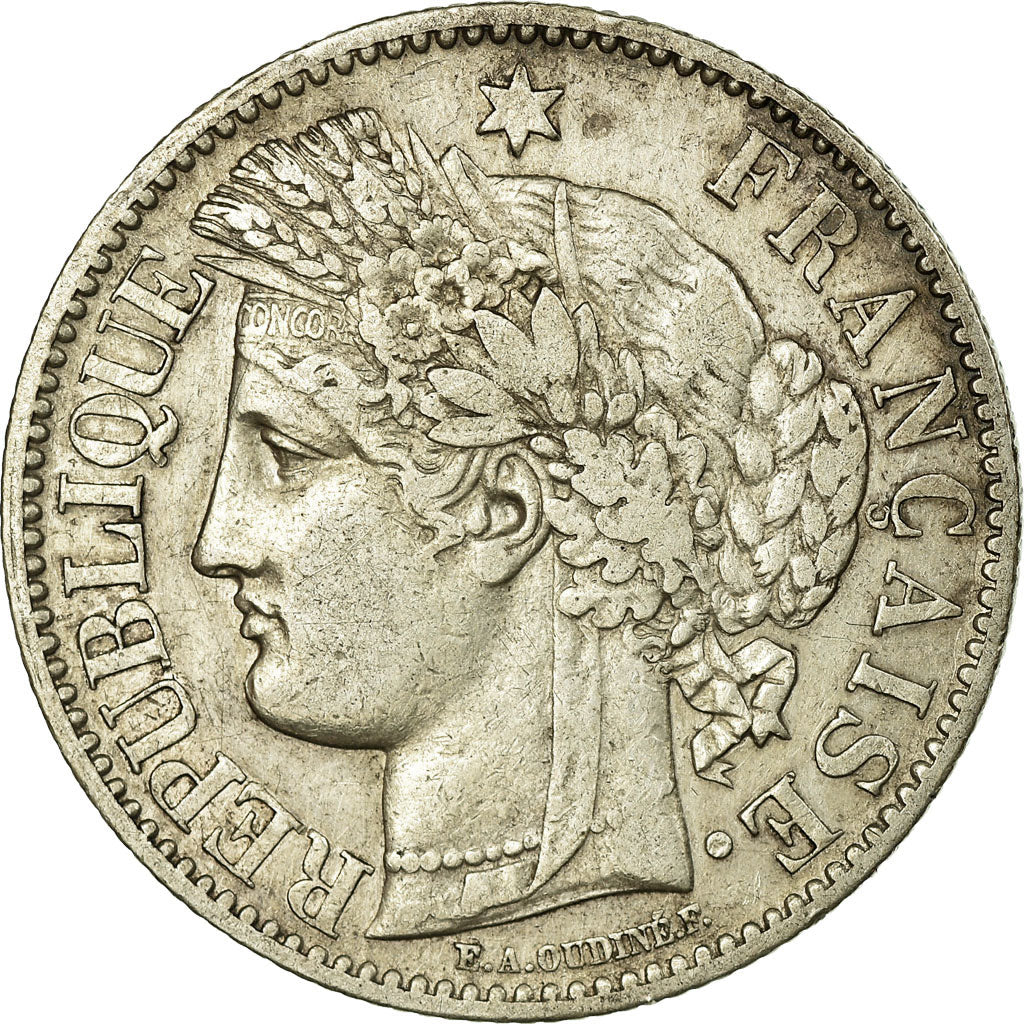 Moneta, Francja, Cérès, 2 Francs, 1894, Paris, EF(40-45), Srebro, Gadoury:530a