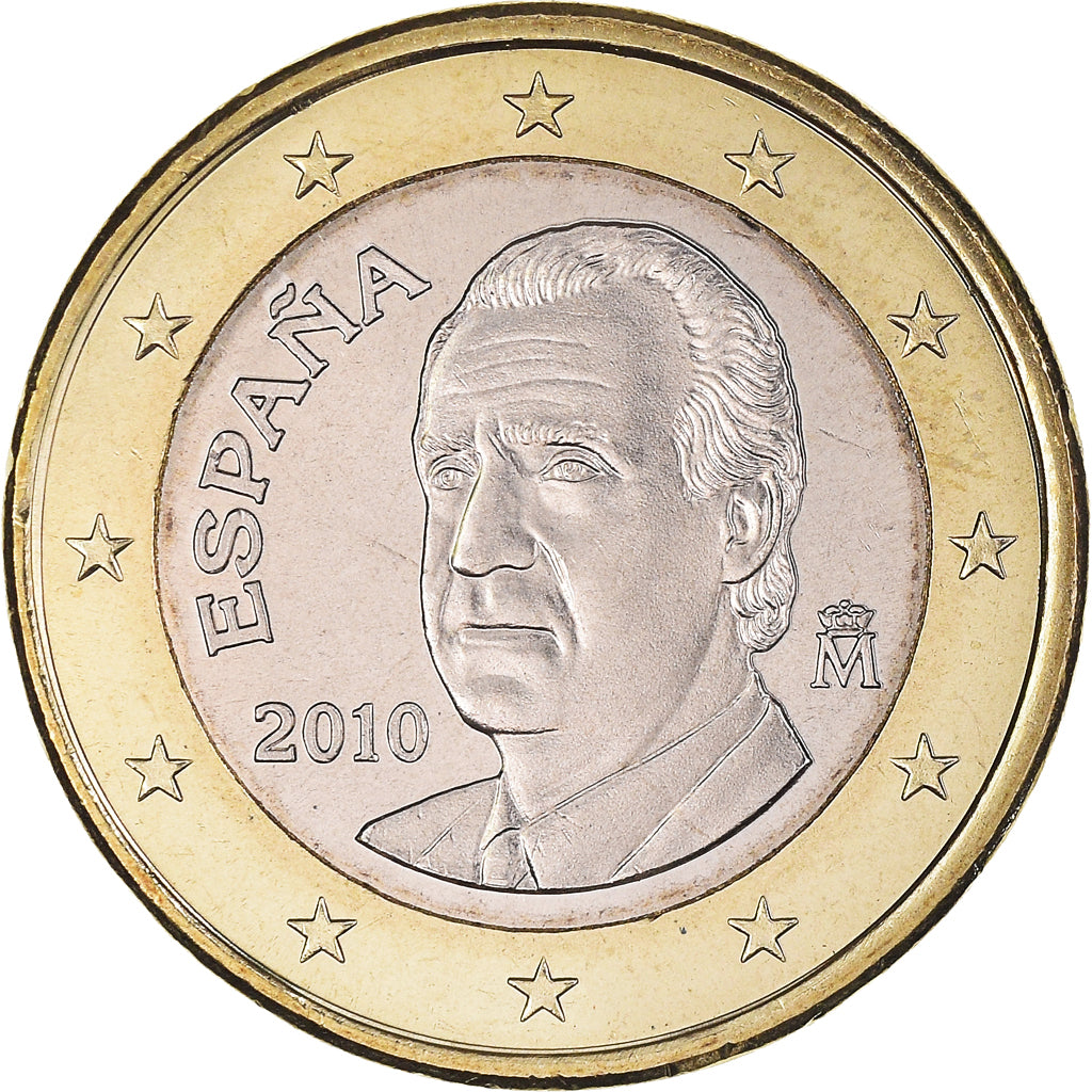 Spain, Euro, 2010, Madrid, MS(65-70), Bi-Metallic, KM:1150