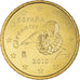 Spain, 50 Euro Cent, 2010, Madrid, MS(65-70), Brass, KM:1149