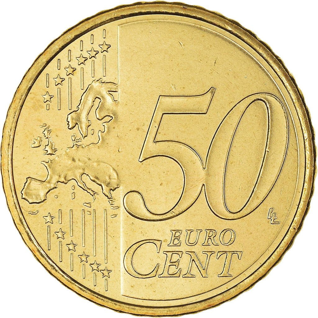 Spain, 50 Euro Cent, 2010, Madrid, MS(65-70), Brass, KM:1149