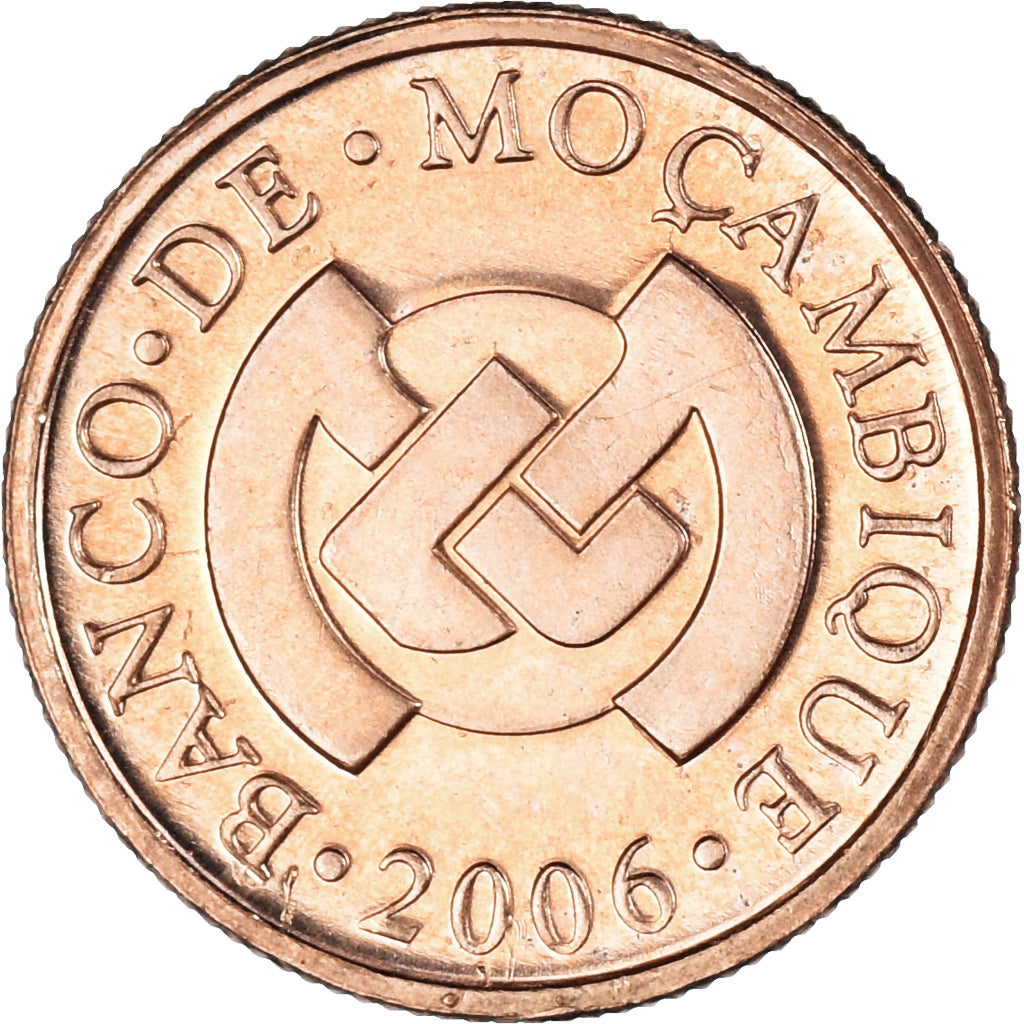 Moeda, Moçambique, Centavo, 2006, MS(63), Aço Cromado a Cobre, KM:132