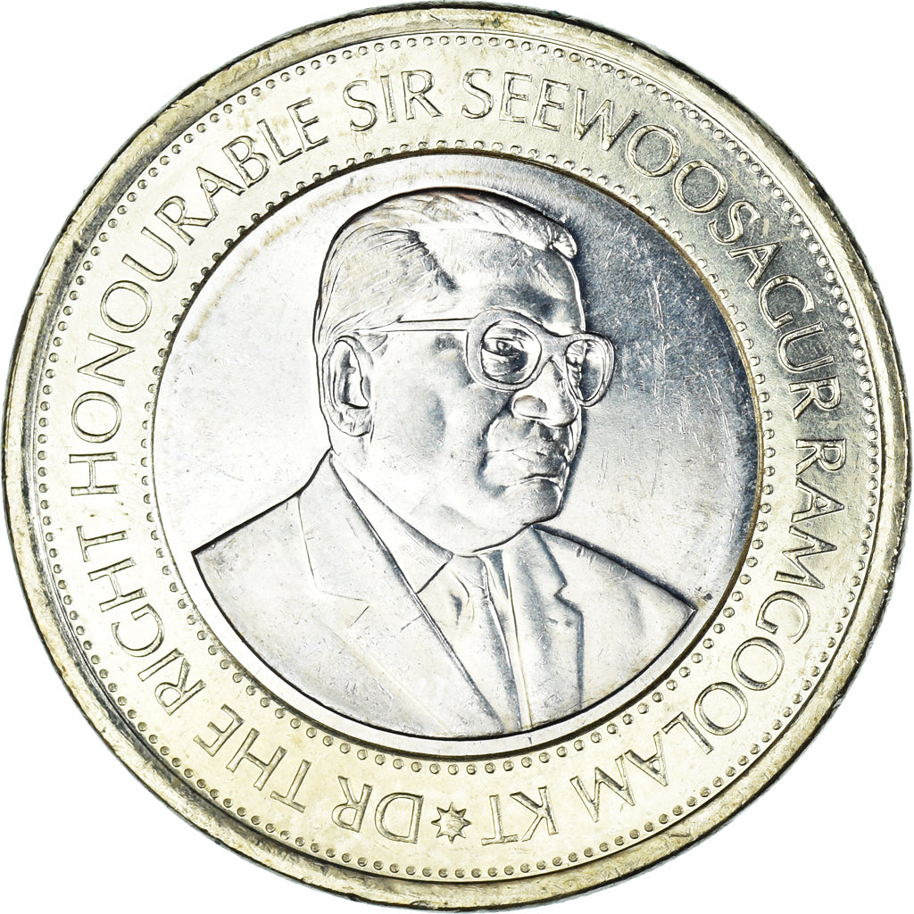 Moneta, Mauritius, 20 Rupees, 2007, MS(65-70), Bimetaliczny, KM:66