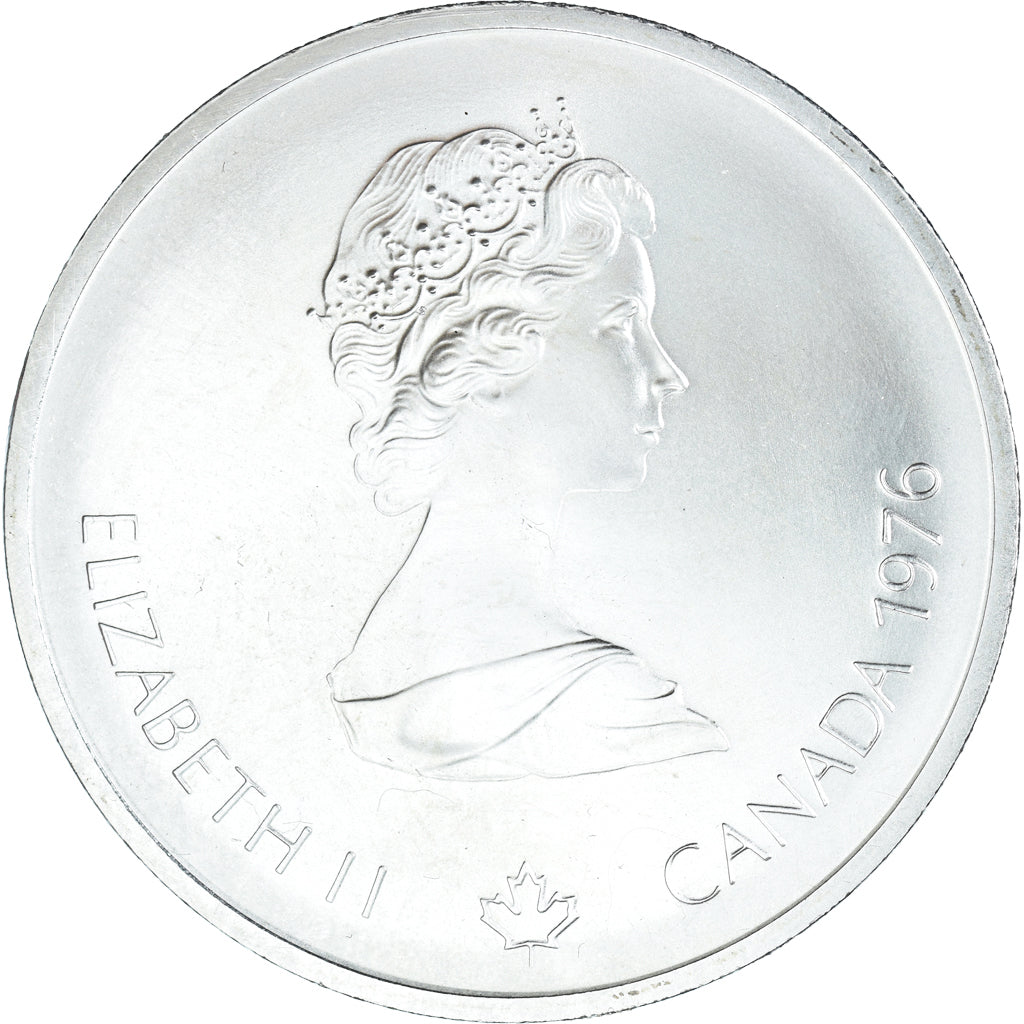 Coin, Canada, Elizabeth II, 1976 Olympics - Olympic Velodrome, 10 Dollars, 1976