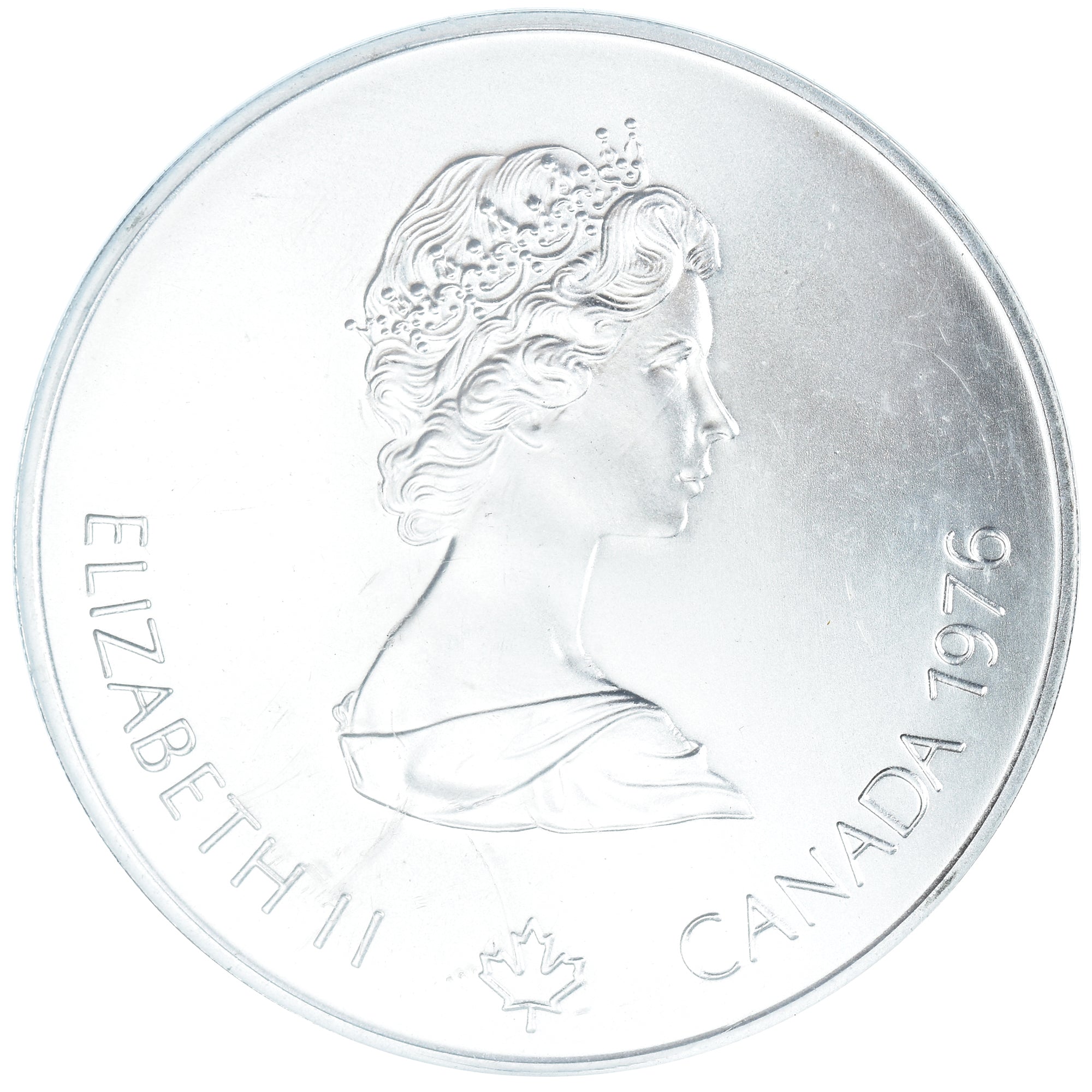 Moneta, Canada, Elizabeth II, 1976 Olympics - Olympic Flame, 5 Dollars, 1976