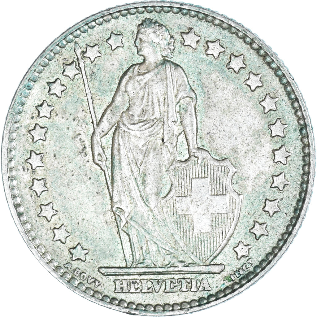Coin, Switzerland, Franc, 1961, Bern, EF(40-45), Silver, KM:24