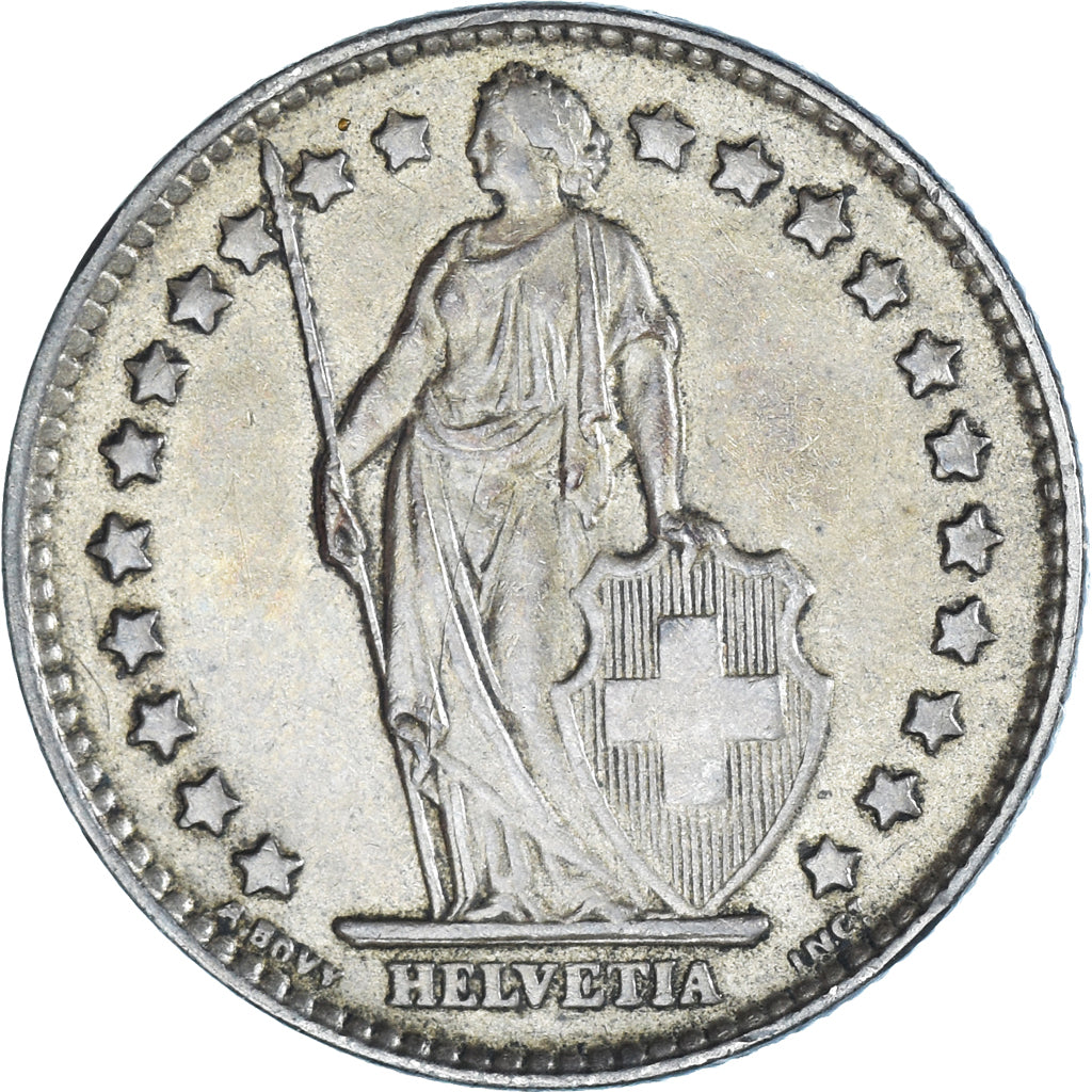 Coin, Switzerland, Franc, 1961, Bern, AU(50-53), Silver, KM:24