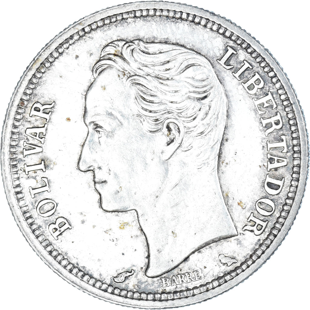 Coin, Venezuela, Bolivar, 1960, AU(50-53), Silver, KM:37a