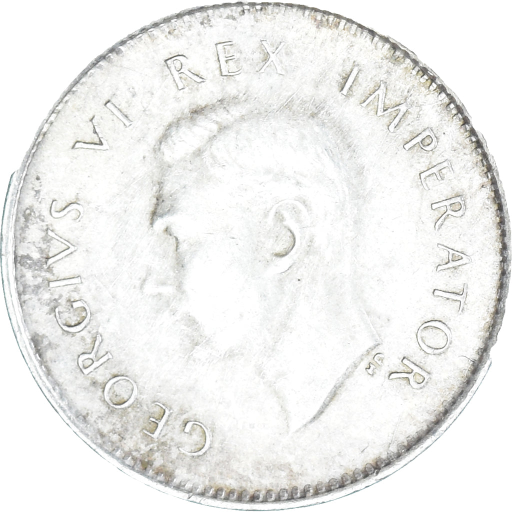 Moneta, Sudafrica, George VI, 3 Pence, 1941, BB+, Argento, KM:26