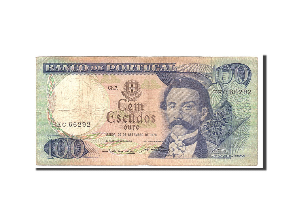Banknote, Portugal, 100 Escudos, 1978, 1978-09-20, KM:169b, VF(20-25)