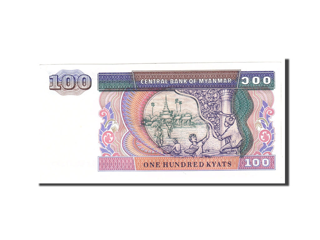 Banknote, Myanmar, 100 Kyats, 1994, Undated, KM:74a, UNC(63)