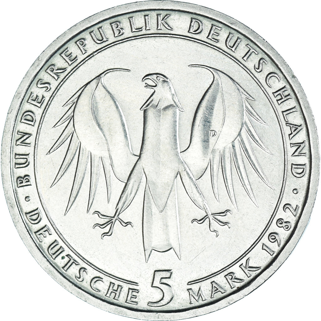 Munten, Federale Duitse Republiek, 5 Mark, 1982, Munich, Germany, ZF+