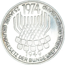 Coin, GERMANY - FEDERAL REPUBLIC, 5 Mark, 1974, Stuttgart, Germany, AU(55-58)