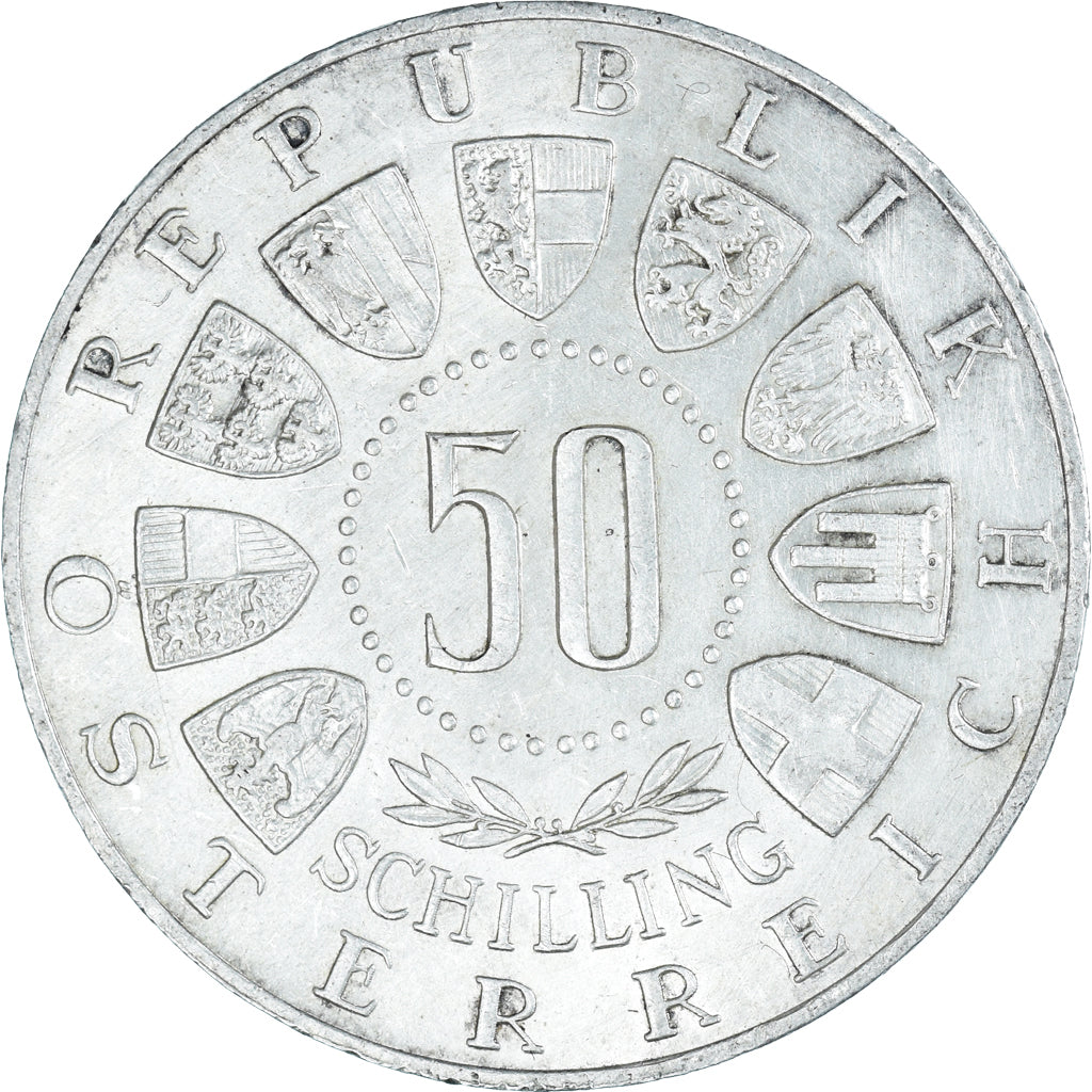 Moneta, Austria, 50 Schilling, 1963, SPL, Argento, KM:2894