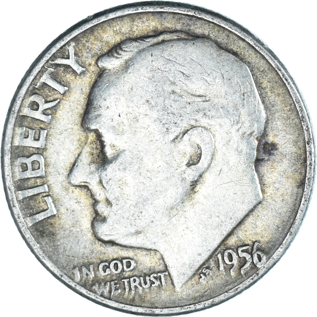 Moneda, Estados Unidos, Roosevelt Dime, Dime, 1956, U.S. Mint, Philadelphia